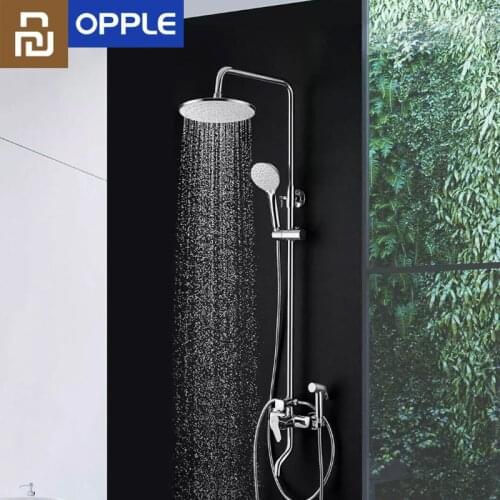 Youpin Opple Shower System Bathroom Shower Faucet Tap Bath Mixer Bathtub Faucet Set Waterfall Shower Set Chrome Rain Shower Head