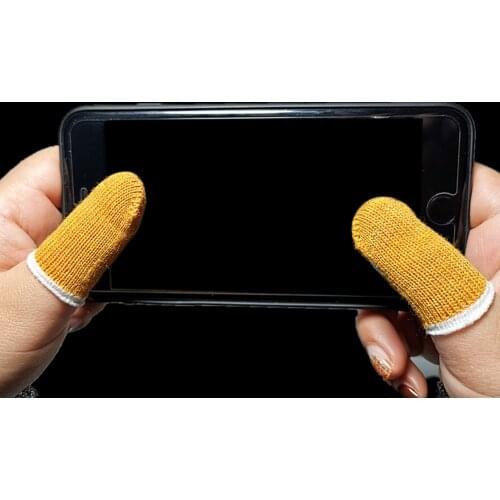 Sweatproof cover pubg Touch Screen Phone Game BUBG Gamepad Controller Knitting Yarn Fingertip Non Slip Touchable