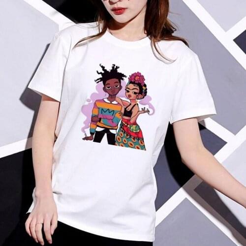 ZZSYKD New Fashion Tshirts Woman Spring Summer Cool Printed Female T-shirt White O-Neck Casual Harajuku T Shirt Femme Punk Tops