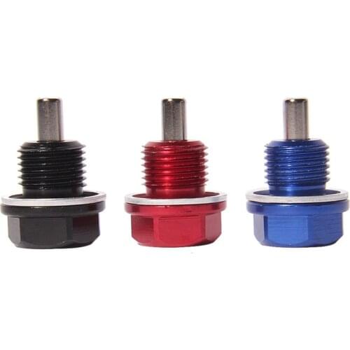 1PCS Aluminum Magnetic Oil Drain Bolt Oil Sump drain plug nut Oil Drain Plug Magnetic Car Accessories Three Colors GHMY