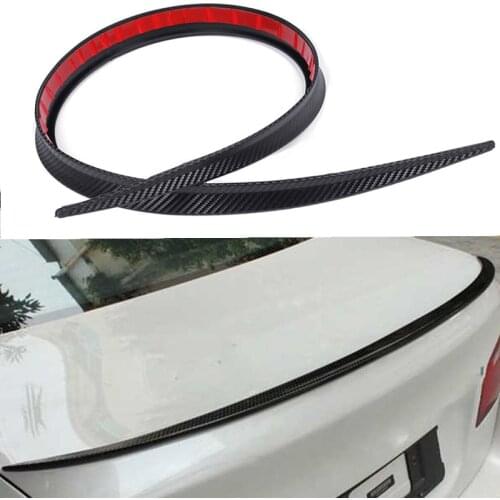 119cm Car Bonnet/Trunk/Hatch Gate/Roof/Spoiler Carbon Fiber Color Wing Lip Trim