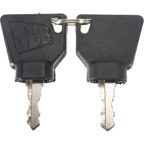 2 Pcs Ignition Start Key Switch Starter key For JCB 3CX Excavator Most JCB Machine Digger Replacement Parts
