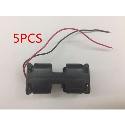 5PCS Hot New Hot 2-slot 4 x AAA Battery Back To Back Holder Case Box Storage With Wire Leads Holder new SP30 #5
