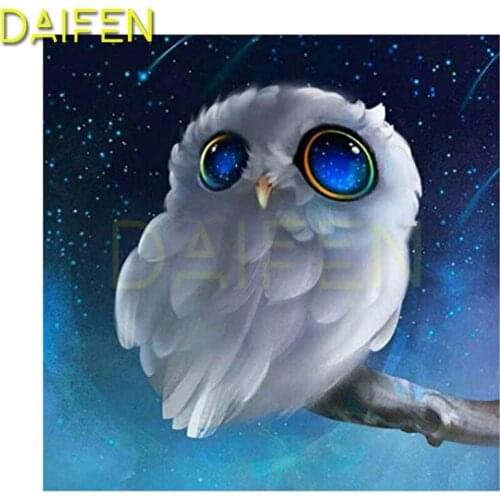 Full Square Diamond embroidery Owl eagle Full Round Diamond painting Cross stitch Feather meteor DIY3D Diamond mosaic Animal eye