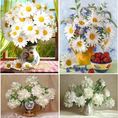 Sunflower Diamond Paiting Flower Diamond Painting Full Cross Stitch Diamond Painting Full Drill Round
