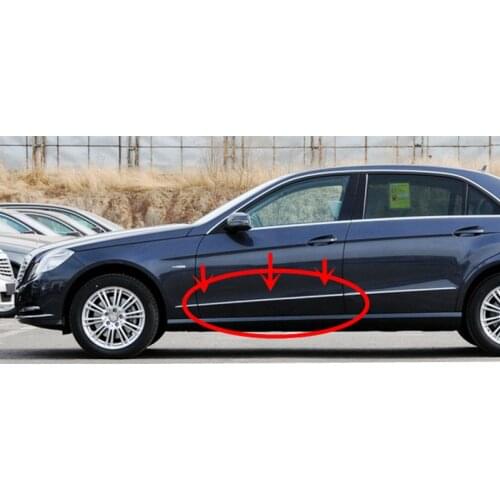 Car Front door plating bright strip W212 E220mer ced esb enzE300 E400 W221 W223 W224 226 227 Body trim strip ti-scratch strip