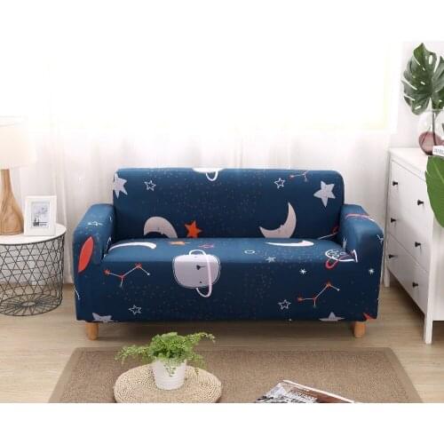 Simple Pattern Spandex Slipcovers Sofa Cover Elastic Tight Wrap All-inclusive Sofa Cover Stretch Furniture Covers 1/2/3/4 Seater