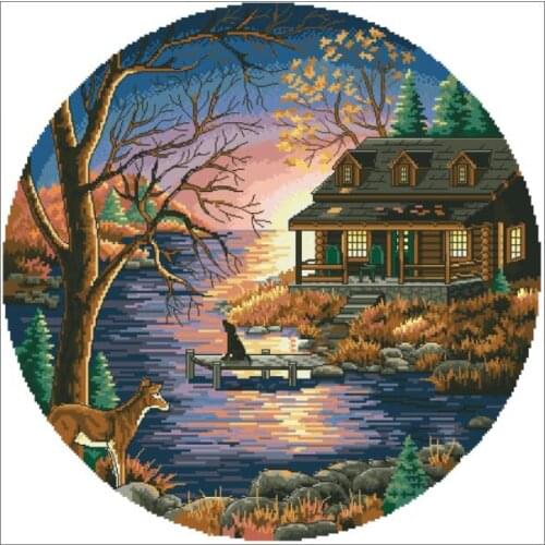 DIM3890Fun Cross Stitch Kit Package Greeting Needlework Counted Kits New Style Joy Sunday Kits Embroidery
