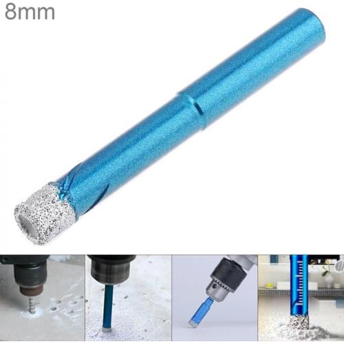 8mm Electric Drill Hole Drill Bit Granite Marble Dry Hole Puncher Built-in Cooling Wax NEW