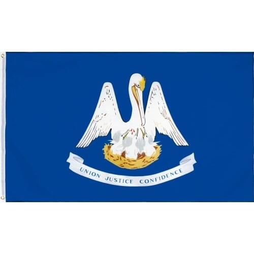 Yehoy hanging 90*150cm us usa state union justice confidence louisiana flag For Decoration