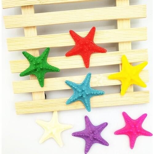 HappyKiss Cute 3Pcs/set Resin Sea Star Sea Fish Tropical Animal Ornaments Beach Ocean For Fish Tank Terrarium Wedding Home