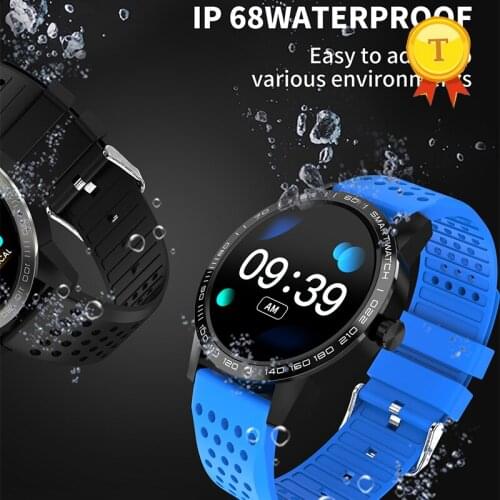 China factory big round ip68 waterproof smart watch fashion smart band wrist sports health smart bracelet watch for man woman