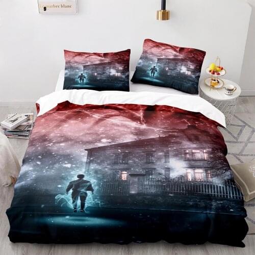 Stranger Things Bedding Set Single Twin Full Queen King Size Stranger Things Bed Set Childrens Kid Bedroom Duvetcover Sets 018