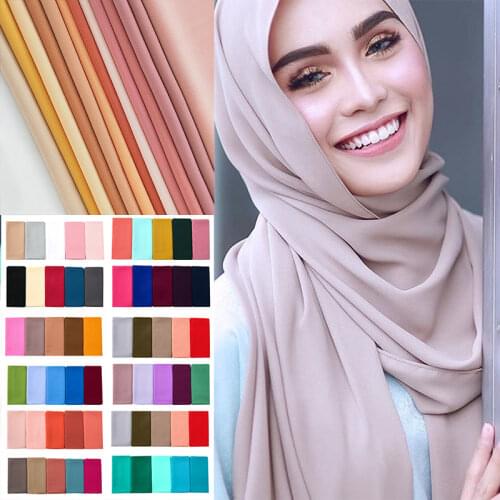 LMLAVEN high quality plain bubble chiffon hijab scarf popular womens long shawl muslim wrap bandana headband 100pcs/lot
