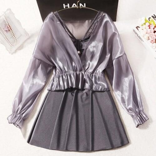 2021 New Women Solid One Piece Swimwear Swim Beach Dress Padded Bathing Suit Summer Sexy Swimsuit Ladies Long Sleeve Swim Suits