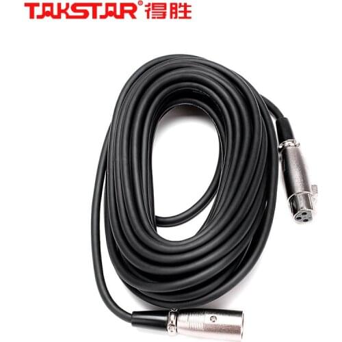 Original TAKSTAR C6-2 6.35mm spring gold-plated plug 3 Pin XLR-XLR microphone audio cable 6m