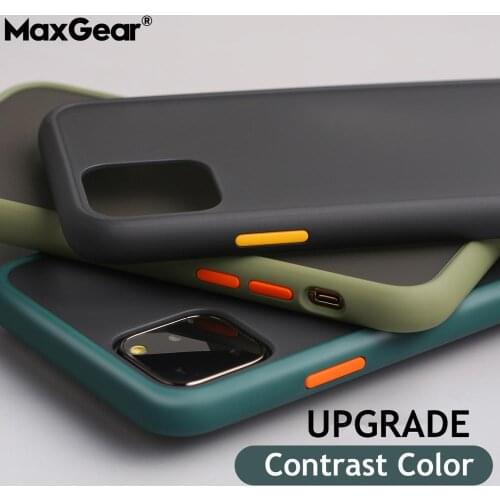 Shockproof Bumper Armor Phone Case for iPhone 11 Pro 2019 XR XS Max X 10 8 6 6s 7 Plus Case Soft Frame Translucent Hard PC Cover