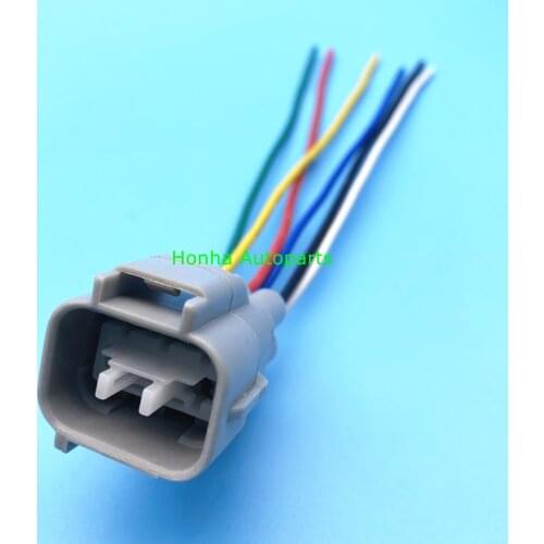 Gray 6 pin male accelerator throttle pedal plug auto electrical connector 7282-7064-40 wire harness