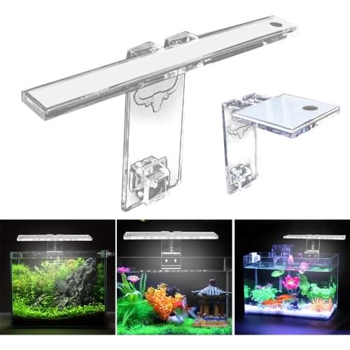 LED Aquarium Lamp Plant Light Fits Tanks 3-8MM Thickness Aquatic Lamp Aquarium Bracket Light HFing
