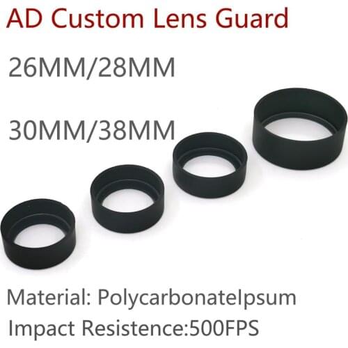 Tactical M300 M600 X300 X300V Protector MRO SRO Hunting Weapon light LED Flashlight AD Custom Lens Guard For 26MM 28MM 30MM 38MM