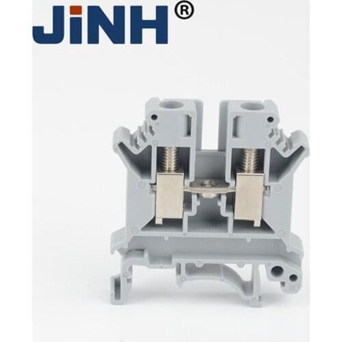 UK Din Rail Universal Screw Terminal Blocks 6N Electrical Wiring Cable Connectors Brass