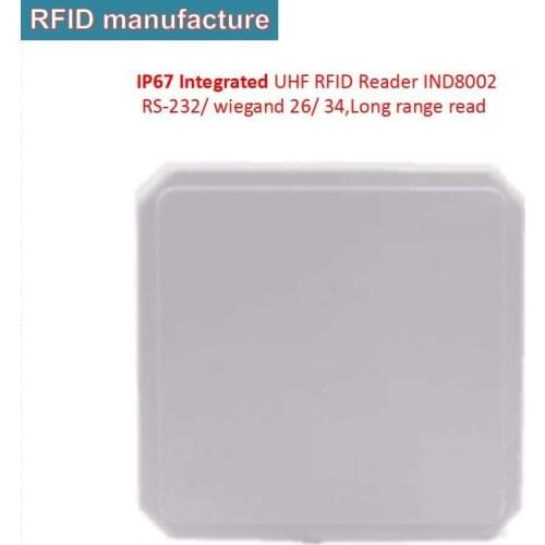 Good quality waterproof uhf rfid gate reader, uhf rfid reader module with integrated antenna for car vehicle parking system