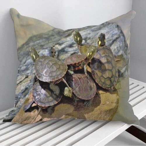 All turtle Throw Pillows Cushion Cover On Sofa Home Decor 45*45cm 40*40cm Gift Pillowcase Cojines Dropshipping