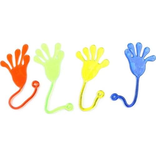24pcs Funny Nontoxic Creative Wacky Safe Novelty Sticky Hands Toys Birthday Christmas Party Supplies Party Favors
