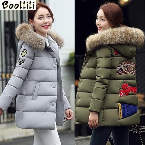 Woman Winter Jackets 2020 Warm Wadded Jacket Hood Faux Fur Collar Cotton Padded Coats Women Plus Size Slim Abrigos Mujer