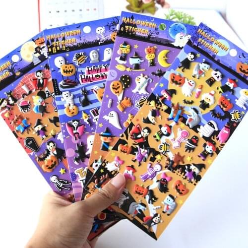 1pcs/lot Kawaii Stationery Stickers Halloween children bubble stickers Planner Decorative Mobile Stickers Scrapbooking DIY