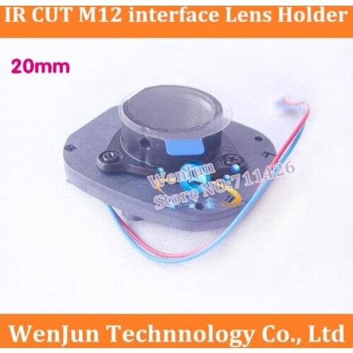 100PCS/LOT Free Shipping IR CUT lens holder M12 20mm interface lens holder with Filter base ,COMS lens mount ,Semi metal