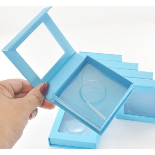 100 /pack Wholesale False Lash Boxes Custom Logo Packaging Eyelash Packaging Box Rectangle Lashes Case Eyelashes Package vendors