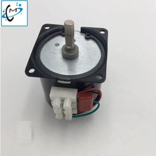 2PCS Inkjet printer Mutoh RJ900C VJ1604 paper take up reel motor 220V 14W take up system roll motor 60KTYZ