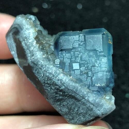 26g natural blue-green fluorite mineral ring vein healing teaching specimen stone decoration collection ornaments