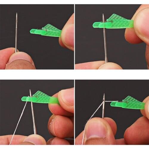 5PCS Manual Needle Threader Small fish type needle threader sewing machine needle threader simple Needle Inserter