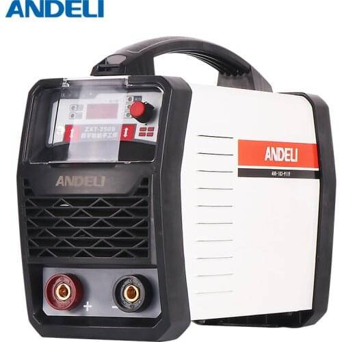 Andeli Smart Draagbare Eenfase Arc-250s Spot Lassen Booglassen welding Machine Dubbele Low Voltage arc Inverter mma Lasmachine