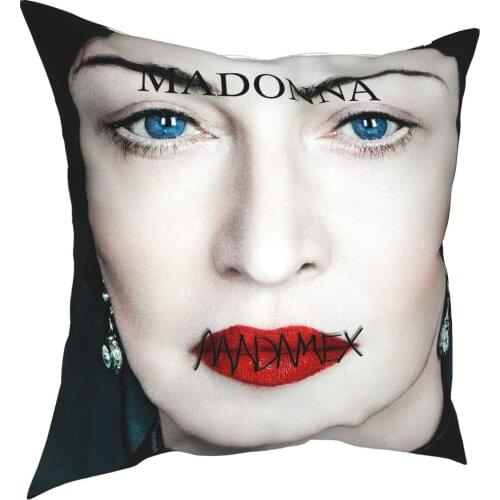 Madonna Madam X Pillowcases 50X50 Velvet Pillowcases 40X40 White Cushion Cover Body Pillow Case Pillow Cover Pillowcase