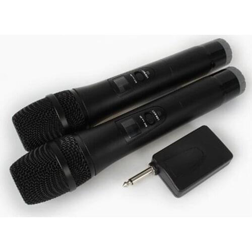 2 Karaoke Wireless Microphone 1receiver MIC mikrofon KTV Karaoke player Echo System Digital Sound Audio Mixer Singing Machine E8