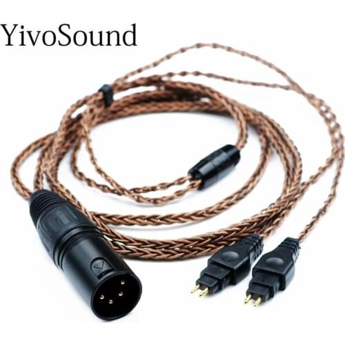HIFI HD580HD25 HD650 HD700 hd660S hd600 Male 4pin xlr to 0.78mm jack earphone upgrade OFC pure copper aux audio cable