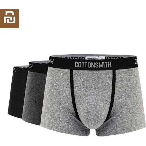Cottonsmith Men Boxers Breathable Dry comfortable underwear High quality cotton Quick wicking Panties underpants