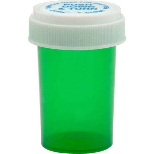HORNET Stash Jar 20 Dram Push Down & Turn Vial Container Acrylic Plastic Smoking Storage Pill Bottle Case Box Herb Container