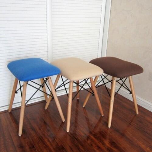 Furniture Minimalist Stool Chair Makeup Soft Bag Sstools Shoes INS Backless Student Dining Chairs Single Person обеденные стулья