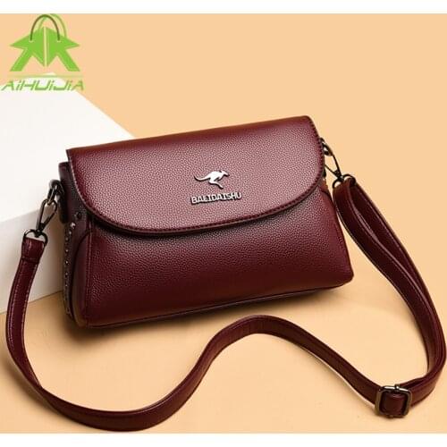 Fashion Shoulder Bags for Womens Pu Leather Handbags Women Luxurious Rivet Design 2021 New Designer Crossbody Bags High Quality