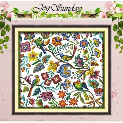 Birds and flows animals counted Cross Stitch 11CT 14CT Cross Stitch Set Wholesale DIY Cross-stitch Kit Embroidery Needlework