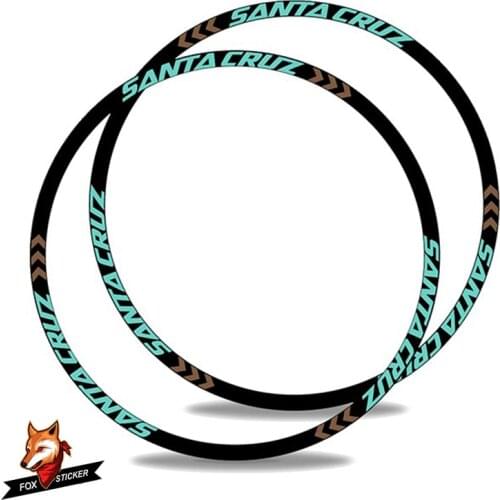 26er 27.5er 29er MTB Rim Wheel Sticker Cycle Reflective Mountain Bike Wheels Decal for SantaCruz Syndacate