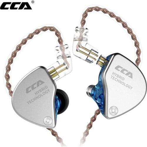 CCA CA4 1BA 1DD Hybrid In Ear Earphone HIFI Monitor Running Sport Headphone Stereo Headset Earbud With Detacable Upgrade Cable