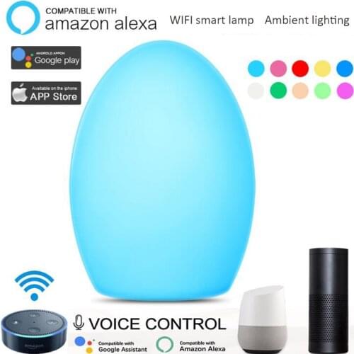 New Product WIFI Smart Light Docking Googlehome Alexa Creative Atmosphere Light Color-changing Led Home Bulb
