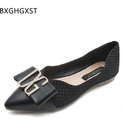 Casual Loafers Shoes Woman Fashion Pointed Toe Flats Shoes Women Black Slip on Shoes for Women 2021 Zandalias De Mujer Chaussure