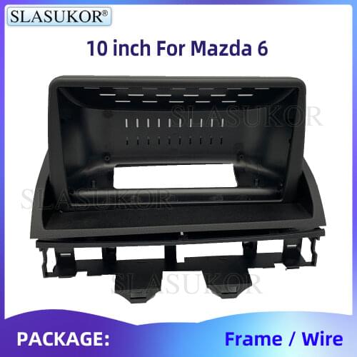 Car Radio Fascia For Mazda 6 2 Din Android Frame Stereo Panel Dash Mount Installation Trim Kit Frame Plate Bezel