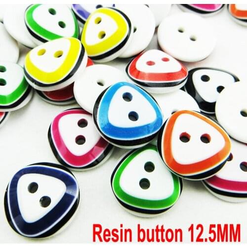 100PCS 12.5MM Fruit color RESIN heart buttons coat boots sewing clothes accessories R-087